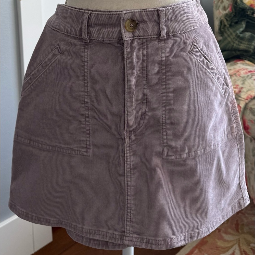 American Eagle Purple Corduroy Skirt